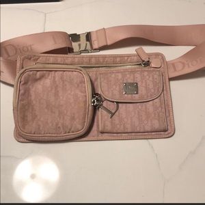 Pink Dior belt bag